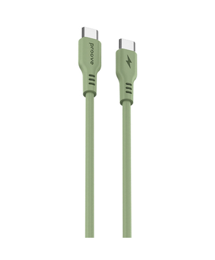Кабель Proove Rebirth Type-C to Type-С 60W (1m) Green