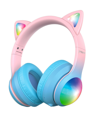 Бездротові навушники Proove Kids LumiCat (APP) Blue Pink