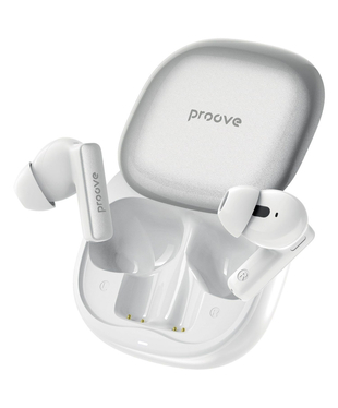 Бездротові навушники Proove NoLimit TWS with Hybrid ANC (APP) White Silver