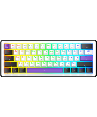 Клавіатура механічна HATOR Hellyberry HK60 - White Purple