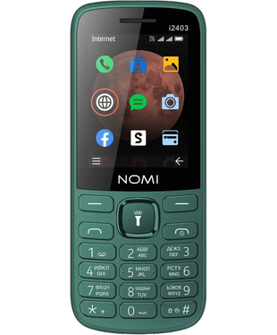 Мобільний телефон Nomi i2403 Dark Green Green