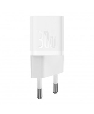 Сетевое зарядное устройство Baseus GaN5 Fast Charger (mini) 1C 30W EU White (CCGN070502)