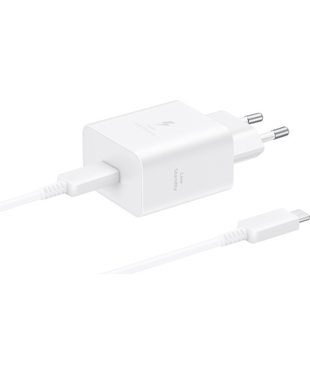 Мережевий зарядний пристрій Samsung 45W + C-C (EP-T4511XWEGEU) White