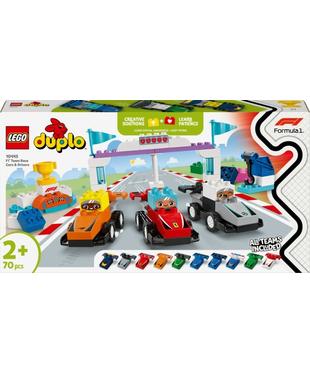 Конструктор LEGO® DUPLO Автомобілі для перегонів і пілоти команд Формули-1 (10445)
