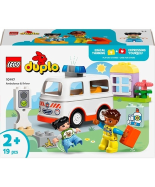 Конструктор LEGO® DUPLO Швидка допомога та водій (10447)