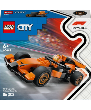 Конструктор LEGO® City Пілот F1 з автомобілем для перегонів команди McLaren (60442)