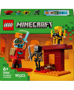 Конструктор LEGO® Minecraft Битва з лавою у Незері (21266)