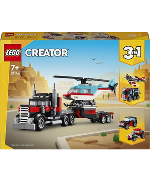 Конструктор LEGO® Creator Бортова вантажівка з гелікоптером (31146)
