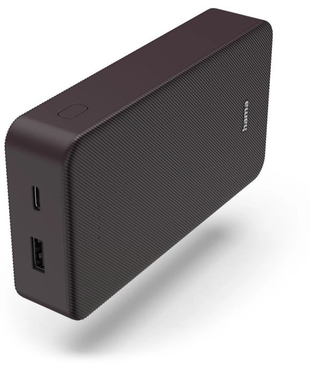 Зовнішній акумулятор Hama 20000mAh 15W (00201715) Plum