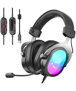 Навушники Fifine H16 7.1 RGB Black