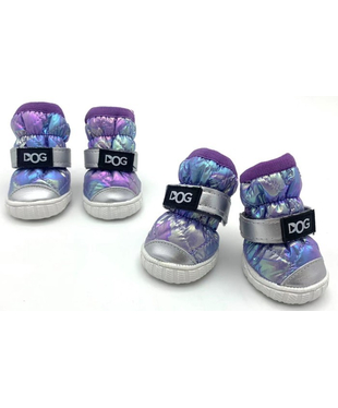 Взуття для собак Pet DOG Teddy shoes розмір L Purple