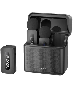 Бездротовий петличний мікрофон BOYA BY-V35 TRS for camera Black