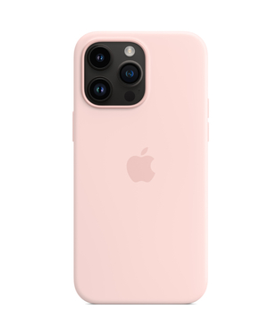 Чохол Apple iPhone 14 Pro Silicone cases MagSafe NO animation Chalk Pink