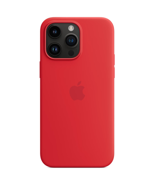 Чохол Apple iPhone 14 Pro Silicone cases MagSafe NO animation Red