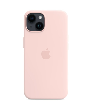 Чохол Apple iPhone 14 Silicone cases MagSafe NO animation Chalk Pink