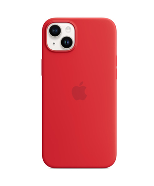 Чохол Apple iPhone 14 Plus Silicone cases MagSafe NO animation Red