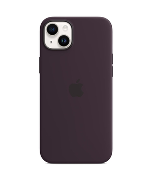 Чохол Apple iPhone 14 Silicone cases MagSafe NO animation Elderberry