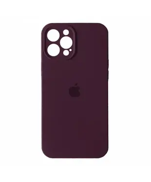 Чохол Apple iPhone 14 Pro Max Silicone cases Full cover close camera Plum