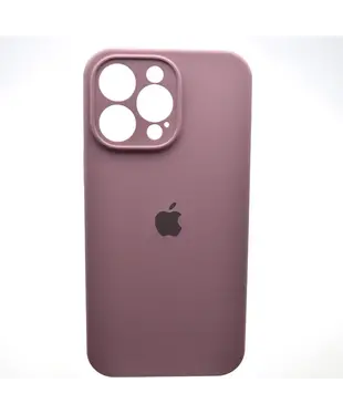 Чохол Apple iPhone 14 Plus Silicone cases Full cover close camera Blackcurrant