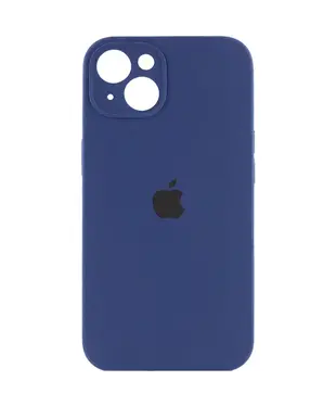 Чохол Apple iPhone 14 Plus Silicone cases Full cover close camera Navy Blue