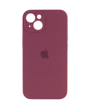 Чохол Apple iPhone 14 Plus Silicone cases Full cover close camera Plum