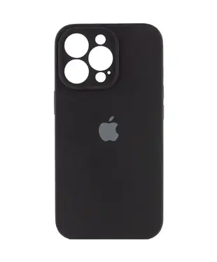Чохол Apple iPhone 14 Pro Max Silicone cases Full cover close camera Midnight Black