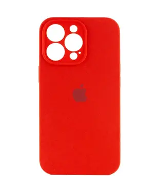 Чохол Apple iPhone 14 Pro Max Silicone cases Full cover close camera Red