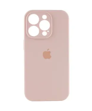 Чохол Apple iPhone 14 Pro Max Silicone cases Full cover close camera Sandy Pink