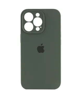 Чохол Apple iPhone 14 Pro Max Silicone cases Full cover close camera Pine Needle Green