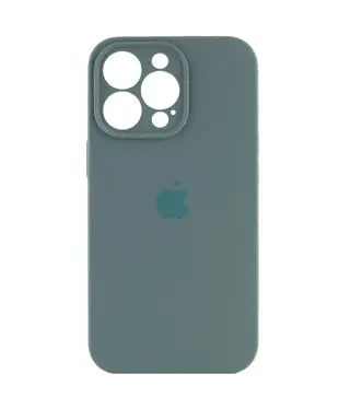 Чохол Apple iPhone 14 Pro Max Silicone cases Full cover close camera Pine Green