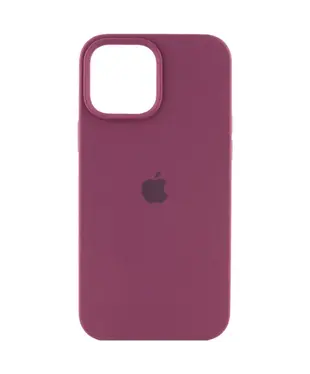 Чохол Apple iPhone 13 Pro Max Silicone cases Full cover open camera Plum