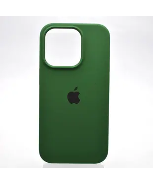 Чохол Apple iPhone 14 Pro Max Silicone cases Full cover open camera Pine Needle Green