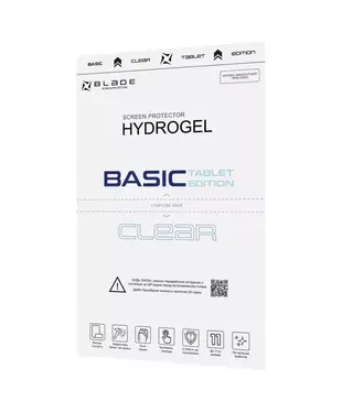 Защитная гидрогелевая пленка BLADE Hydrogel Screen Protection BASIC TABLET EDITION (clear glossy)