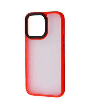 Чехол Shadow Matte Metal Buttons IPhone 12 Pro Max Red