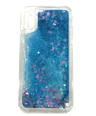 Чехол силиконовый Upex Crystal Glitter Apple iPhone X/XS Blue/Green