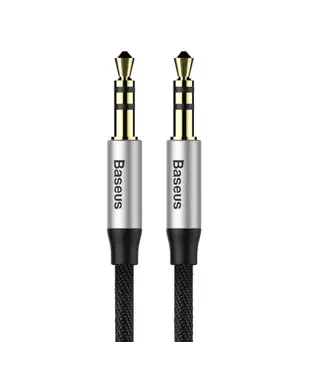 Кабель Baseus Yiven Audio Cable M30 1m Silver+Black (CAM30-BS1)