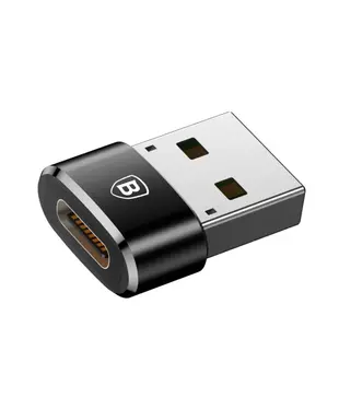 Переходник Baseus Mini Type-C female to USB male adapter converter Black (CAAOTG-01)