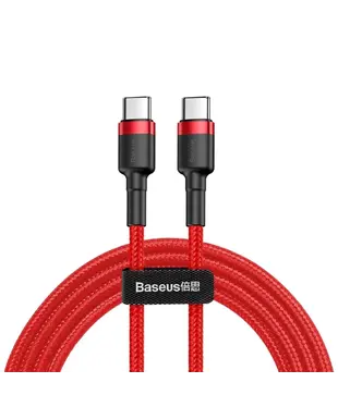 Кабель Baseus Cafule Type-C PD2.0 60W flash charging data line (20V 3A) 1m Red (CATKLF-G09)