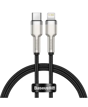 Кабель Baseus Cafule Series Metal Data Cable Type-C to iP PD 20W 0.25m Black (CATLJK-01)