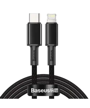Кабель Baseus High Density Braided Fast Charging Data Cable Type-C to iP PD 20W 2m Black (CATLGD-A01)