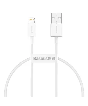 Кабель Baseus Superior Series Fast Charging Data Cable USB to iP 2.4A 0.25m White (CALYS-02)