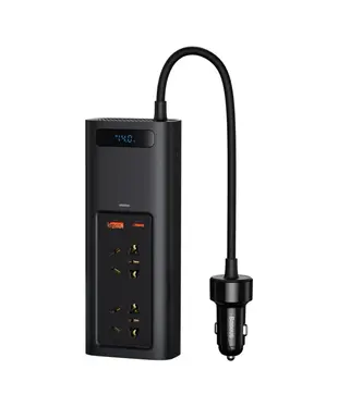 Автомобільний інвертор Baseus In-car Inverter 150W (220V CN/EU) Black (CRNBQ-A01)
