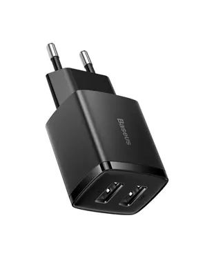 Сетевое зарядное устройство Baseus Compact Charger 2U 10.5W EU Black (CCXJ010201)
