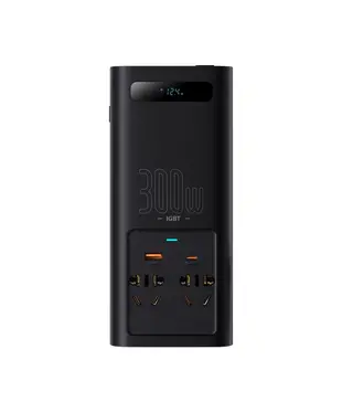 Автомобильный инвертор Baseus IGBT Power Inverter 300W (220V CN/EU ) Black (CGNB010101)