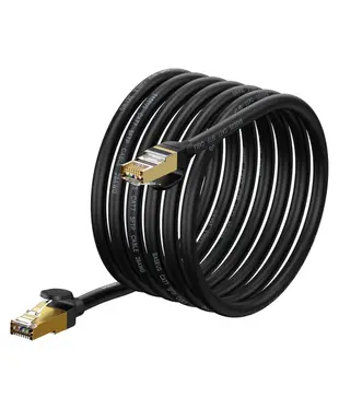 Кабель Baseus high Speed Seven types of RJ45 10Gigabit network cable (round cable) 5m Black (WKJS010501)