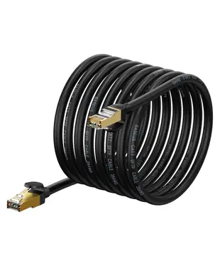 Кабель Baseus high Speed Seven types of RJ45 10Gigabit network cable (round cable) 10m Black (WKJS010701)