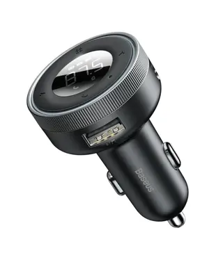 FM-трансмиттер Baseus Enjoy Car Wireless MP3 Charger (Wireless 5.0+5V/3.4A) Black (CCLH-01)