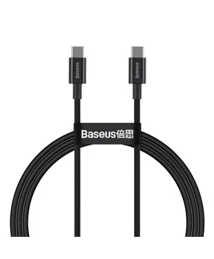 Кабель Baseus Superior Series Fast Charging Data Cable Type-C to Type-C 100W 1m Black (CATYS-B01)
