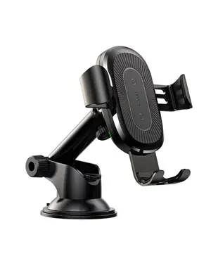 Автодержатель для мобильного с беспроводной зарядкой Baseus Wireless Charger Gravity Car Mount Black (WXYL-A01)