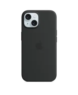 Чехол силиконовый Apple iPhone 15 Black